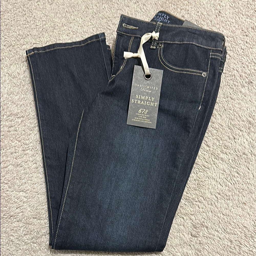 Simply Styled The limited Denim Women's Straight Jeans - Dark Blue